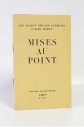 ADAMOV : Mises au point - Erste Ausgabe - Edition-Originale.com