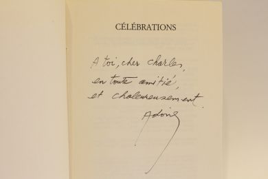 ADONIS : Célébrations - Autographe, Edition Originale - Edition-Originale.com