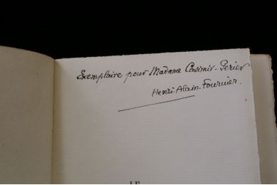 ALAIN-FOURNIER : Le grand Meaulnes - Autographe, Edition Originale - Edition-Originale.com