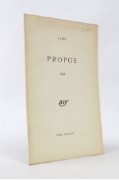 ALAIN : Propos XLIV - Prima edizione - Edition-Originale.com