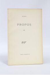 ALAIN : Propos XX - Erste Ausgabe - Edition-Originale.com