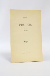 ALAIN : Propos XXVI - Edition Originale - Edition-Originale.com