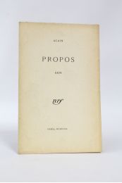 ALAIN : Propos XXXVI - Edition Originale - Edition-Originale.com