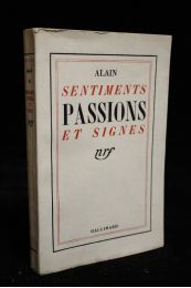 ALAIN : Sentiments passions et signes - Erste Ausgabe - Edition-Originale.com