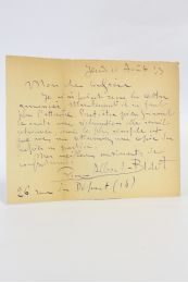 ALBERT-BIROT : Lettre autographe signée de Pierre Albert-Birot - Signiert, Erste Ausgabe - Edition-Originale.com