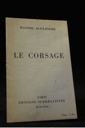 ALEXANDRE : Le corsage - Edition Originale - Edition-Originale.com