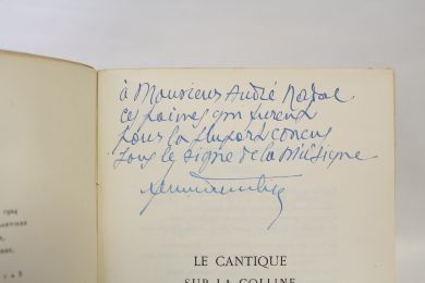 ALIBERT : Le cantique sur la colline - Autographe, Edition Originale - Edition-Originale.com