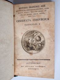 ALIX : Observata chirurgica - First edition - Edition-Originale.com