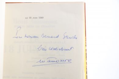 AMOUROUX : Le 18 Juin 1940 - Libro autografato, Prima edizione - Edition-Originale.com