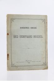 ANONYME : Biographies concises des écrivains russes - Edition Originale - Edition-Originale.com