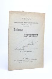ANONYME : Réformes ou révolution - First edition - Edition-Originale.com