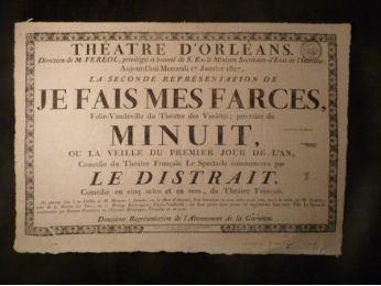 Théâtre d'Orléans. Je fais mes farces, précédée de Minuit et de Le Distrait - Prima edizione - Edition-Originale.com