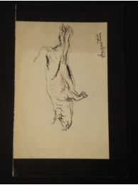 Cochon suspendu par les pieds - Encre sur papier - Libro autografato, Prima edizione - Edition-Originale.com