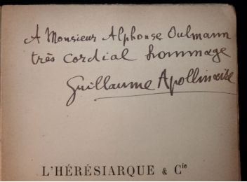 APOLLINAIRE : L'hérésiarque & Cie - Signed book, First edition - Edition-Originale.com