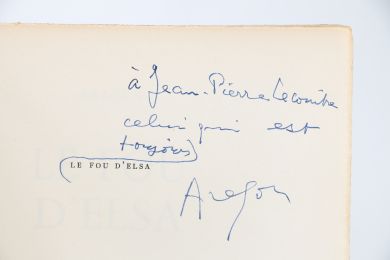 ARAGON : Le fou d'Elsa - Signed book, First edition - Edition-Originale.com