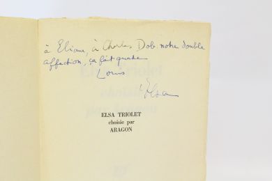 ARAGON : Elsa Triolet choisie par Aragon - Signiert, Erste Ausgabe - Edition-Originale.com