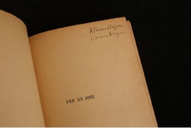 ARAGON : Feu de joie - Autographe, Edition Originale - Edition-Originale.com