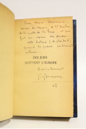 ARMORIN : Des Juifs quittent l'Europe - Autographe, Edition Originale - Edition-Originale.com
