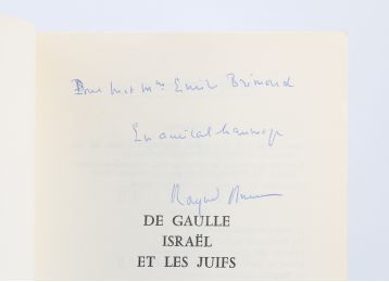 ARON : De Gaulle, Israël et les Juifs - Autographe, Edition Originale - Edition-Originale.com