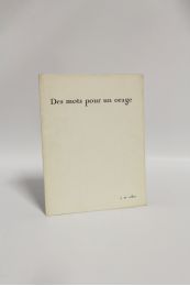 ATLAN : Des mots pour un orage - Prima edizione - Edition-Originale.com