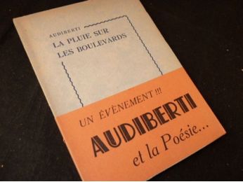 AUDIBERTI : La pluie sur les boulevards - Edition Originale - Edition-Originale.com