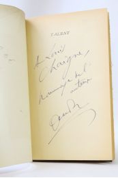 AUDIBERTI : Talent - Libro autografato, Prima edizione - Edition-Originale.com
