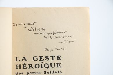 AURIOL : La Geste héroïque des petits Soldats de Bois et de Plomb - Autographe, Edition Originale - Edition-Originale.com
