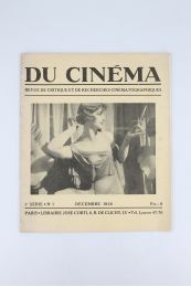 AURIOL : Du Cinéma - Revue de critique et de recherches cinématographiques N°1 de la 1ère série - Autographe, Edition Originale - Edition-Originale.com