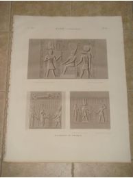 DESCRIPTION DE L'EGYPTE.  Esné (Latopolis). Bas-reliefs du portique. (ANTIQUITES, volume I, planche 82) - Edition Originale - Edition-Originale.com