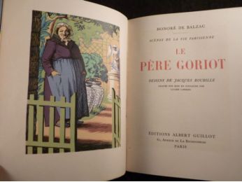 BALZAC : Le Père Goriot - Edition-Originale.com