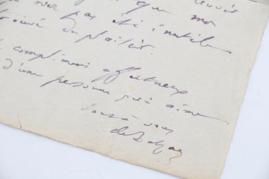 BALZAC : Lettre autographe signée après sa première rencontre avec Madame Hanska - Autographe, Edition Originale - Edition-Originale.com