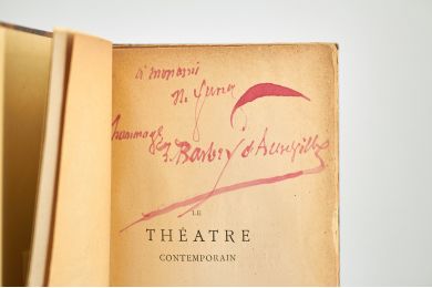 BARBEY D'AUREVILLY : Le théâtre contemporain - Signed book, First edition - Edition-Originale.com