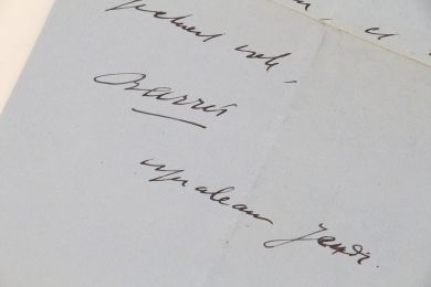BARRES : Lettre autographe signée adressée à madame Léon Daudet - Autographe, Edition Originale - Edition-Originale.com