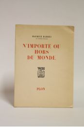 BARRES : N'importe où hors du monde - Prima edizione - Edition-Originale.com