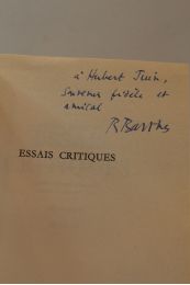BARTHES : Essais critiques - Signiert, Erste Ausgabe - Edition-Originale.com