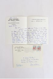BARTHES : Lettre autographe signée à Georges Raillard - Signiert, Erste Ausgabe - Edition-Originale.com