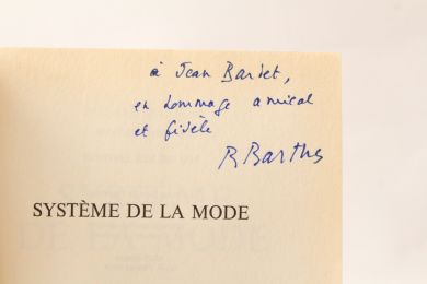 BARTHES : Système de la mode - Libro autografato, Prima edizione - Edition-Originale.com