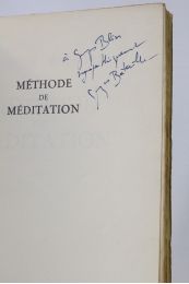BATAILLE : Méthode de méditation - Autographe, Edition Originale - Edition-Originale.com