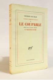 BATAILLE : Somme athéologique II : Le coupable, édition revue et corrigée suivie de L'Alleluiah - Erste Ausgabe - Edition-Originale.com