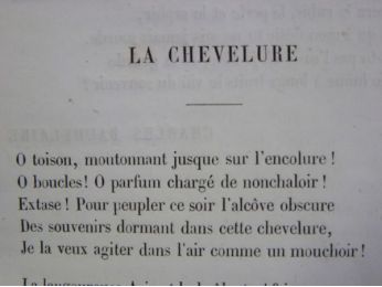 BAUDELAIRE : Poésie : La chevelure - In Revue française N°156 de la cinquième année. - Erste Ausgabe - Edition-Originale.com