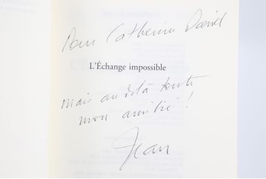 BAUDRILLARD : L'échange impossible - Signed book, First edition - Edition-Originale.com