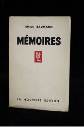 BAUMANN : Mémoires - Edition Originale - Edition-Originale.com