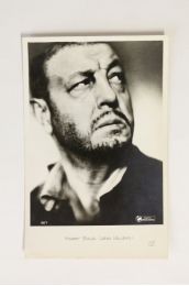 BAUR : Carte postale photographique signée d'Harry Baur interprétant le rôle Jean Valjean - Signed book, First edition - Edition-Originale.com
