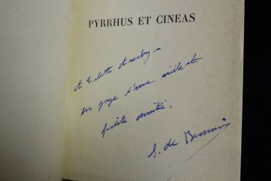 BEAUVOIR : Pyrrhus et Cineas - Autographe, Edition Originale - Edition-Originale.com