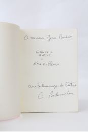 BEDARRIDES : La fin de la semaine - Signed book, First edition - Edition-Originale.com