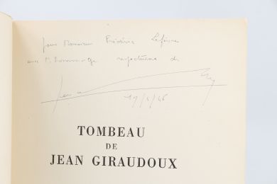 BEER : Tombeau de Jean Giraudoux - Autographe, Edition Originale - Edition-Originale.com