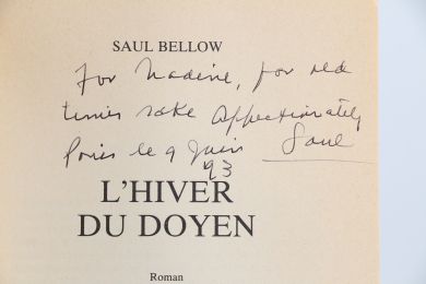 BELLOW : L'Hiver du Doyen - Signed book, First edition - Edition-Originale.com