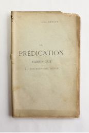 BENOIT : La prédication rabbinique au dix-neuvième siècle - First edition - Edition-Originale.com