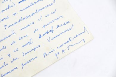 BENOIT : Lettre autographe inédite et signée adressée à son ami le libraire montpelliérain Pierre Clerc : 