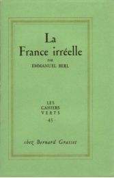BERL : La France irréelle - Prima edizione - Edition-Originale.com